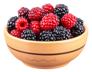 Bowl of Boysenberries PNG