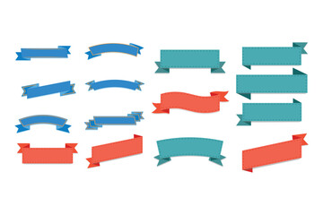 Ribbon banner set. Ribbons collection. ribbons. Vector ribbon. Vintage ribbons
