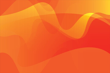 Vibrant Orange Waves Abstract Background Design