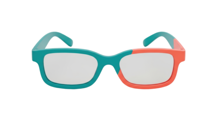 Isolated eyeglasses frame colorful style, fashion item, eyewear accessory for kids, trendy design