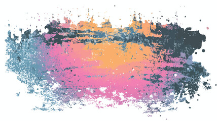 Obraz premium Abstract Distorted Grunge Layer with Noise Destruction Vector Illustration