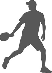 Design of man playing table tennis