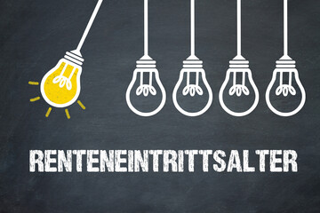 Fototapeta premium Renteneintrittsalter