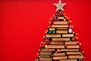Storybook-themed Christmas tree brings holiday cheer with tiny toys