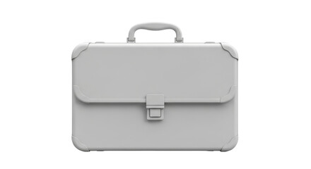Isolated briefcase for office, business, or travel with a hard shell, latch lock, and handle