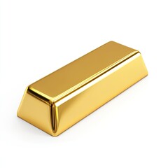 Gold bar, rectangular shape, gleaming (1)