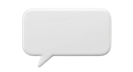 Isolated speech bubble element for message window. Communication interface object graphic