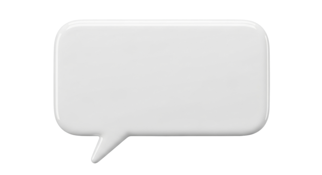 Isolated speech bubble element for message window. Communication interface object graphic