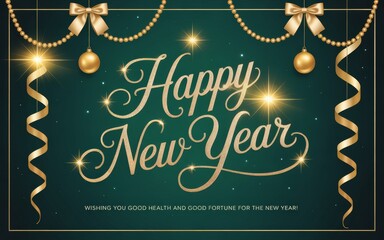 Luxury Gold New Year Post