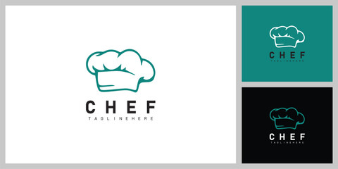 Chef Hat Symbol – Culinary, Food and Restaurant Logo Design Vector
