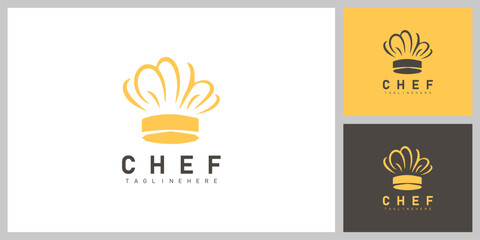 Chef Hat Symbol – Culinary, Food and Restaurant Logo Design Vector
