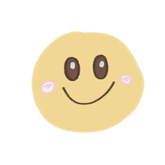 Yellow happy smiley face emoticon