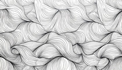 Curved line ornamental pattern