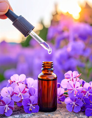 River Beauty - Epilobium latifolium Alaskan remedy floral,  Amber glass bottle glass dropper pipette dropping essence