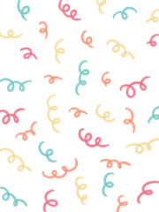 Colorful Swirls Confetti Party Illustration.wallpaper, background, backdrop, phone wallpaper, background template