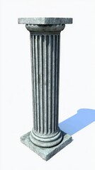 Elegant stone column standing tall, showcasing architectural detail and timeless design