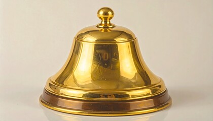 Polished gold bell with dark base