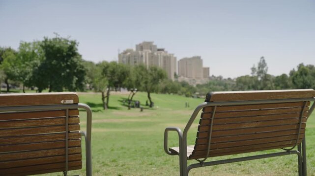 Jerusalem city Saker Park visuals during day