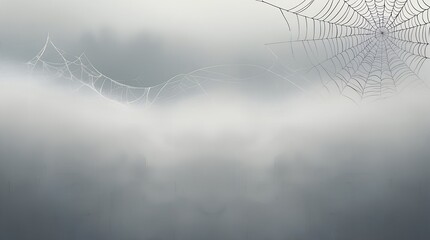 a empty background with glowing white and gray mist, Halloween scene 