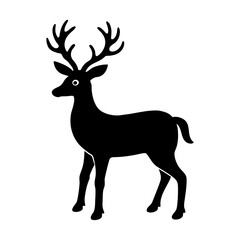silhouette of a deer