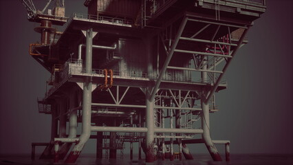 A very tall building with a lot of pipes