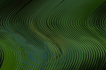 Fototapeta premium Abstract green wavy pattern with smooth flowing lines and subtle color variations