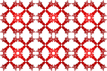 Red floral heart pattern vector seamless vintage wallpaper design fabric texture