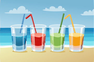 cocktail on the beach
