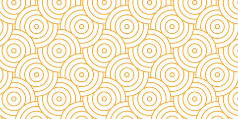 Overlapping overlap fabric floral ornament fashion abstract pattern creative textile design. seamless orange diamond geometric wave abstract circle wave line design.	
