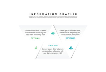 modern design template banner infographic. 3 step process information or presentation with icons