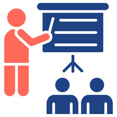 Training Program glyph color icon