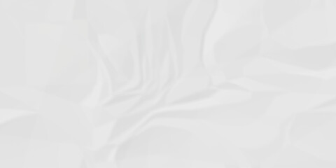 Crumple crushed aged white obsolete rumple craft design. wrinkle ripped creased white crumple aged closeup recycled document grunge paper background.	