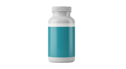 Isolated medicine bottle for healthcare, wellness, supplements, or nutrition uses