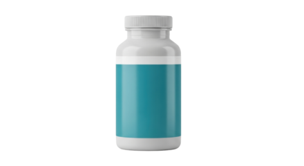 Isolated medicine bottle for healthcare, wellness, supplements, or nutrition uses