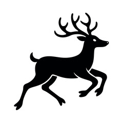 silhouette of a deer
