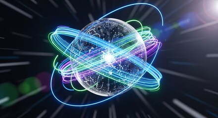 High Speed Global Data Flow Network Light Trails Communication