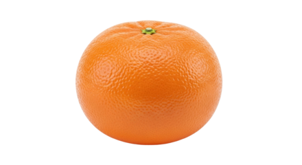 Isolated close-up view of an orange fruit, single vibrant fresh sphere for healthy lifestyle