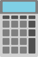 Vector illustration of digital calculator