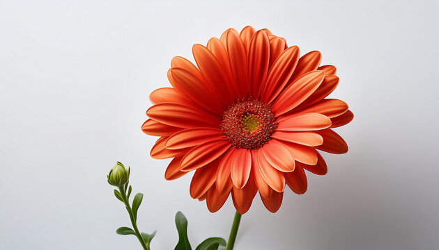 White Background With Transvaal Daisy Bloom