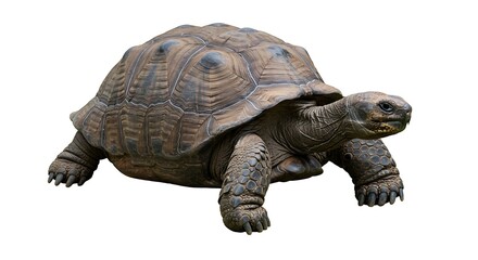 Obraz premium Isolated tortoise on white background perfect for educational projects and design