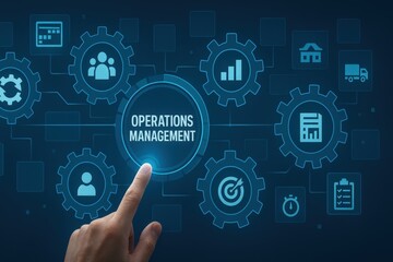 Fototapeta premium Digital interface showcasing 