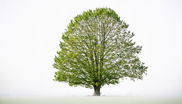 Baum Hasel Corylus Colurna Vor Weissem Hintergrund