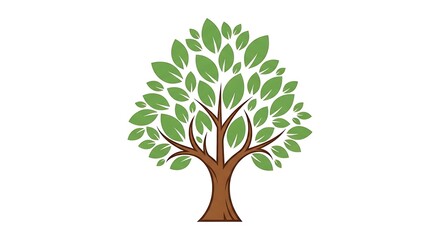 Green Tree Illustration.