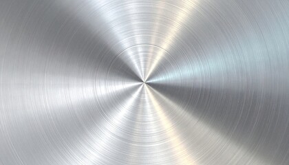 Circular brushed metal texture with concentric lines radiating from the center, showing a gradient of light and shadow creating a polished, reflective surface
