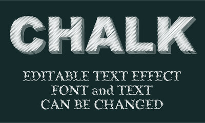 Hand-Drawn Chalkboard Typography Effect