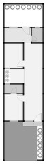 floor plan of a modern unfurnished house for your design. Suburban house vector blueprint. Architectural background. eps.