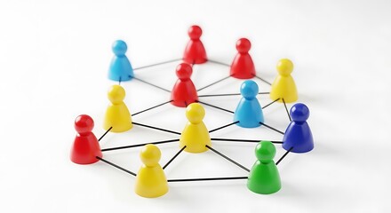 Colorful People Networked.