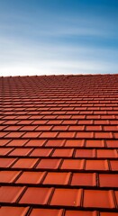 Red Roof Tiles on a Building.