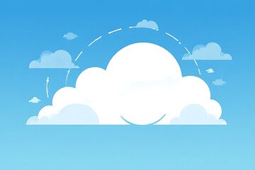 blue sky with clouds