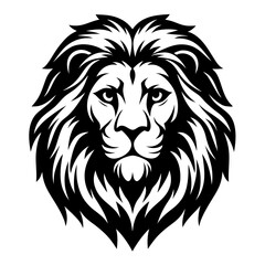 Obraz premium Four striking lion head designs majestic regal powerful fierce symbolism wildlife art